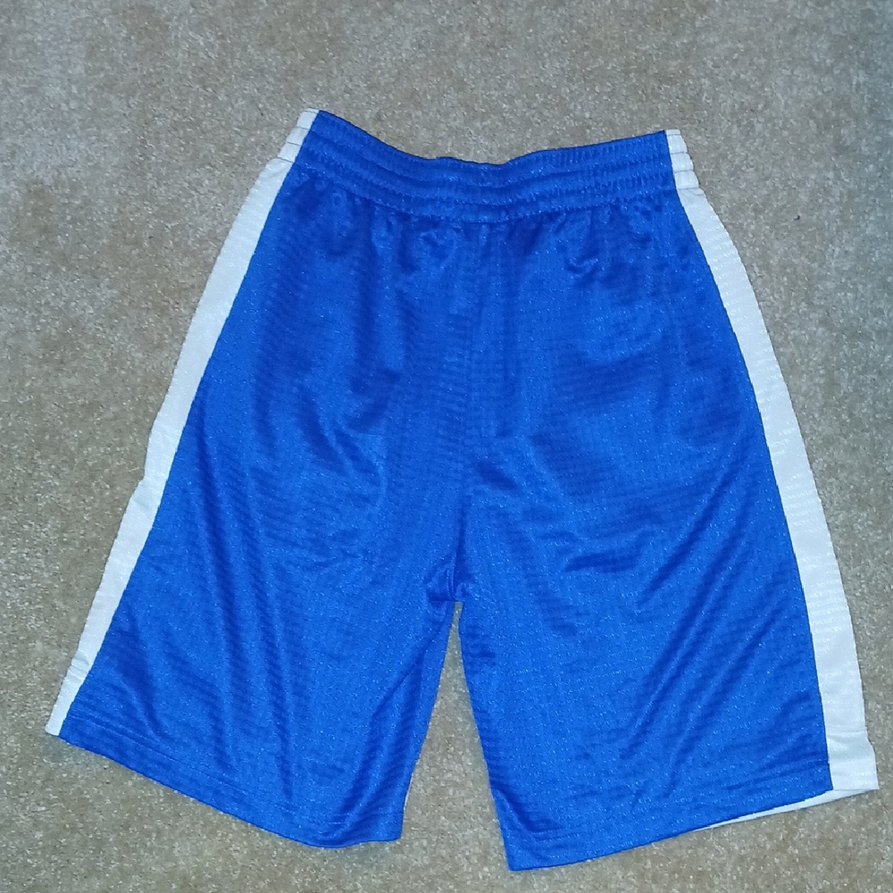 Nike Men's Blue Shorts with White Accents - Picture 4 of 5